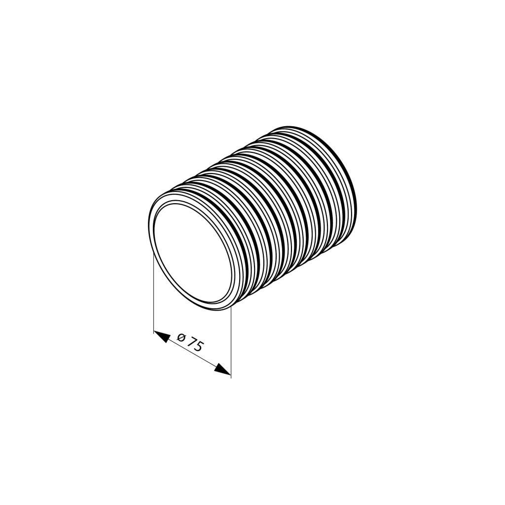 Гибкие воздуховоды VentyFlex VFL R-75(50 метров)
