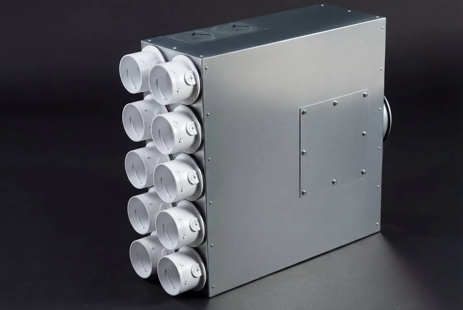 Регулируемая воздухораспределительная коробка на 10 выводов VentyFlex VFL VK-10-75-160